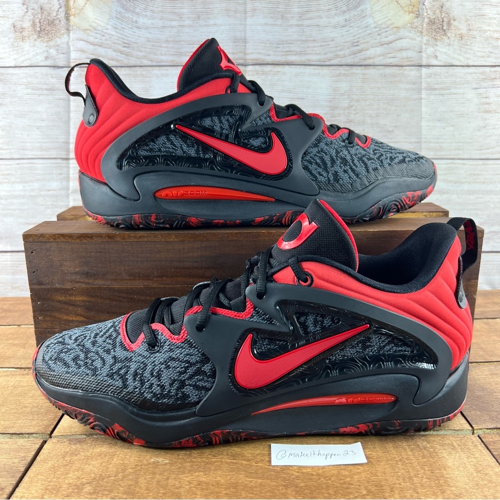 Nike KD15 'Bred' Black University Red